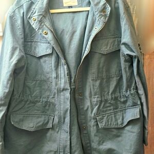 25.  Blue Denim Anorak Jacket.  Lightly worn, like new. Size XL.